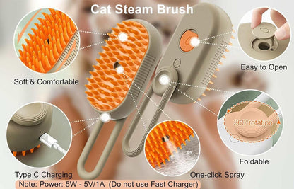 Catcare® Caring steam brush for your cat.