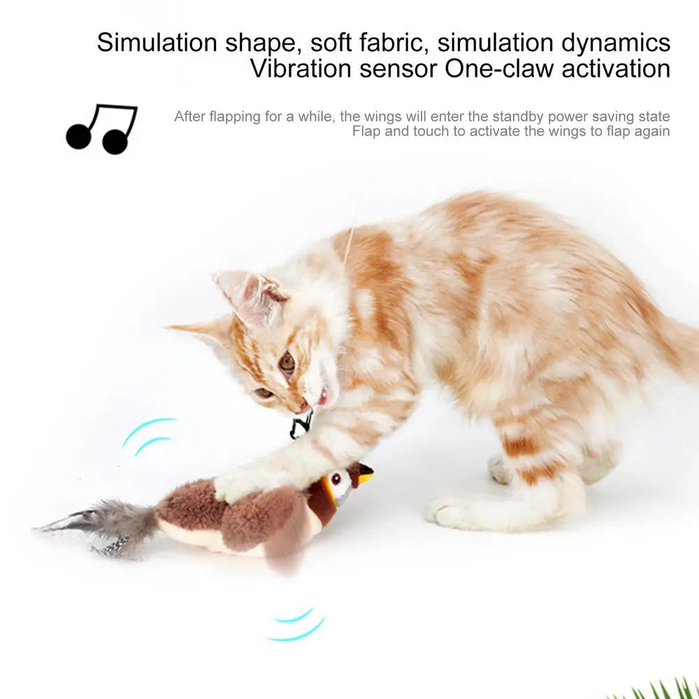 Chirping And Flapping Bird Cat Toy
