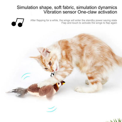 Chirping And Flapping Bird Cat Toy